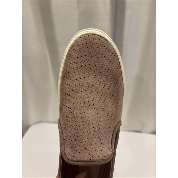 UGG Suede Leather Women Size 9 Dusty Rose Pink Flat Slip On Shoes - Picture 4 of 9